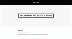 Desktop Screenshot of apartmentaccesslocator.com