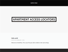 Tablet Screenshot of apartmentaccesslocator.com